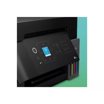 Epson L5390 Daugiafunkcis rašalinis spausdintuvas su nuolatiniu rašalu - spalvotas - A4 - 33 ppm - faksas - belaidis ryšys - LAN - ADF 30 lapų - juodas