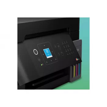 Epson L5390 Daugiafunkcis rašalinis spausdintuvas su nuolatiniu rašalu - spalvotas - A4 - 33 ppm - faksas - belaidis ryšys - LAN - ADF 30 lapų - juodas