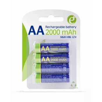 GEMBIRD EnerGenie Įkraunamos AA Baterijos 2000 mAh 4 vnt. Blisteris