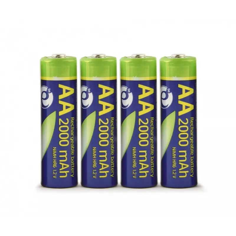 GEMBIRD EnerGenie Įkraunamos AA Baterijos 2000 mAh 4 vnt. Blisteris