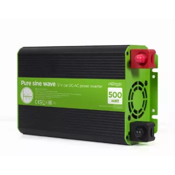 Gembird EG-PWC-PS500-01 12V į 230V gryno sinuso galios keitiklis 500W