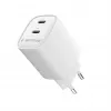 Gembird TA-UC-2C-PD45-01-W 45W USB-C dviejų prievadų sieninis įkroviklis baltas