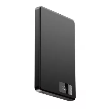 GEMBIRD PB05-WPC15M-LCD-01 Belaidis magnetinis maitinimo blokas 5000 mAh 15 W LCD juodas