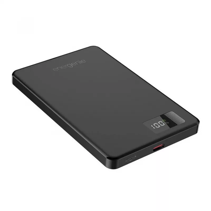 GEMBIRD PB05-WPC15M-LCD-01 Belaidis magnetinis maitinimo blokas 5000 mAh 15 W LCD juodas