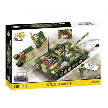 COBI KLOCKI StuG III Ausf. G Konstrukcinis Blokų Rinkinys – 955 Detalės
