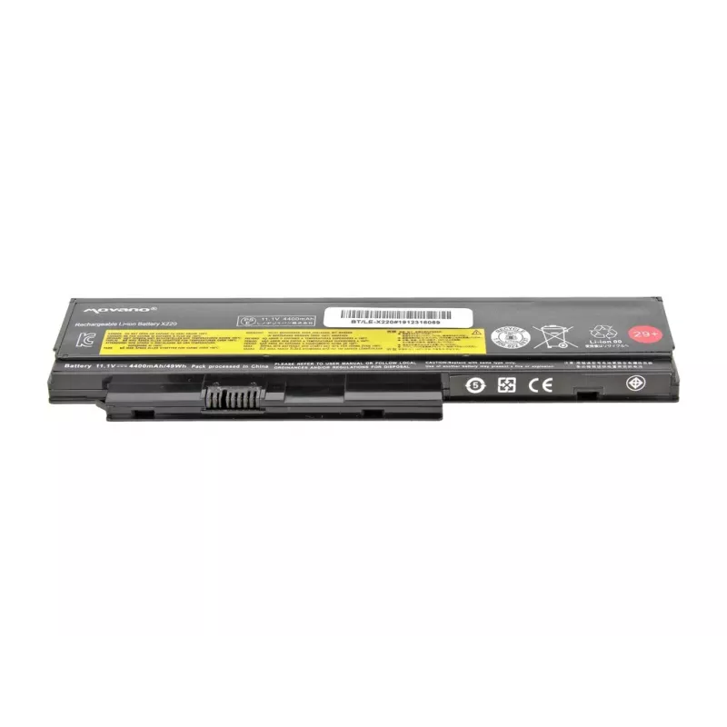 MOVANO baterija 42T4865, skirta Lenovo X220, X220i, X220s, X220T – 4400 mAh (48 Wh)