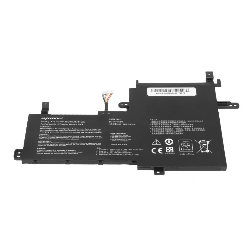 MITSU Battery B31N1842, skirta Asus Vivobook K513E M513I S513E V531FA X531F - 3600 mAh (41 Wh)