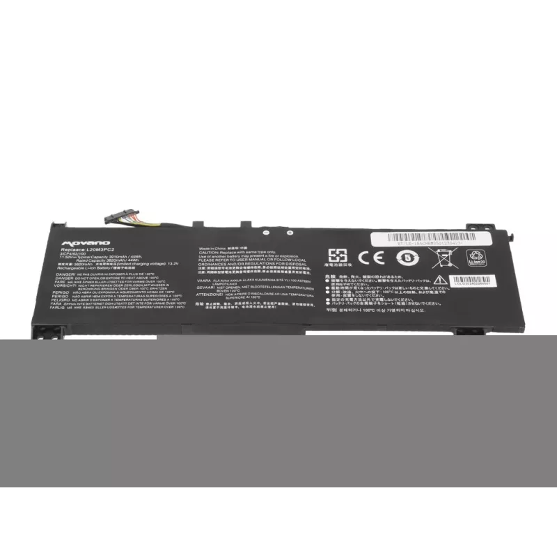 MOVANO Akumuliatorius L20C3PC2 L20M3PC2 L20L3PC2, skirtas Lenovo IdeaPad Gaming 3 15ACH6 15IHU6 – 3750 mAh (43 Wh)