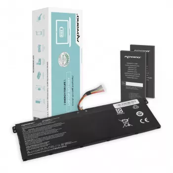 MOVANO akumuliatorius AP19B8K, skirtas Acer Aspire 3 A314-22 A315-56 A315-57 A315-58 A317 - 3400 mAh (39 Wh)