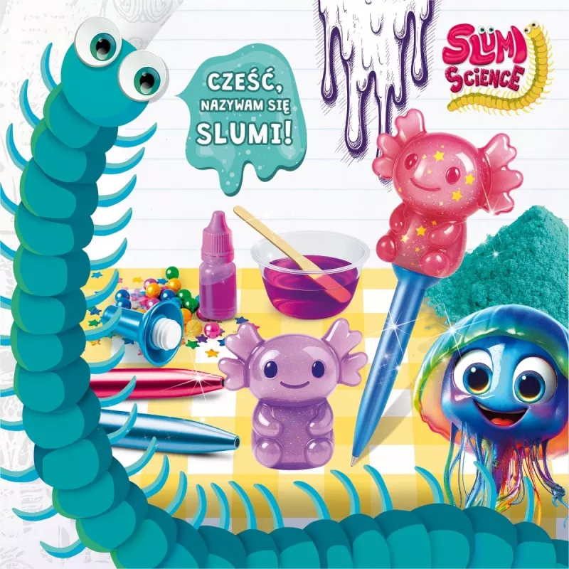 LISCIANI Slumi Squishy Pens – Asortuotas naujoviškas tušinukas su streso malšinimo antgalėliu, juodas rašalas, 0,7 mm vidutinis smaigalys, 1 vnt.