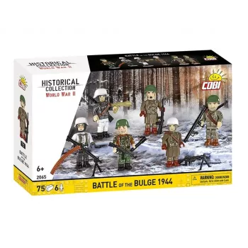 COBI Small Army Battle of the Bulge 1944 statybiniai blokeliai, 75 dalių, 1 JAV kareivio figūrėlė