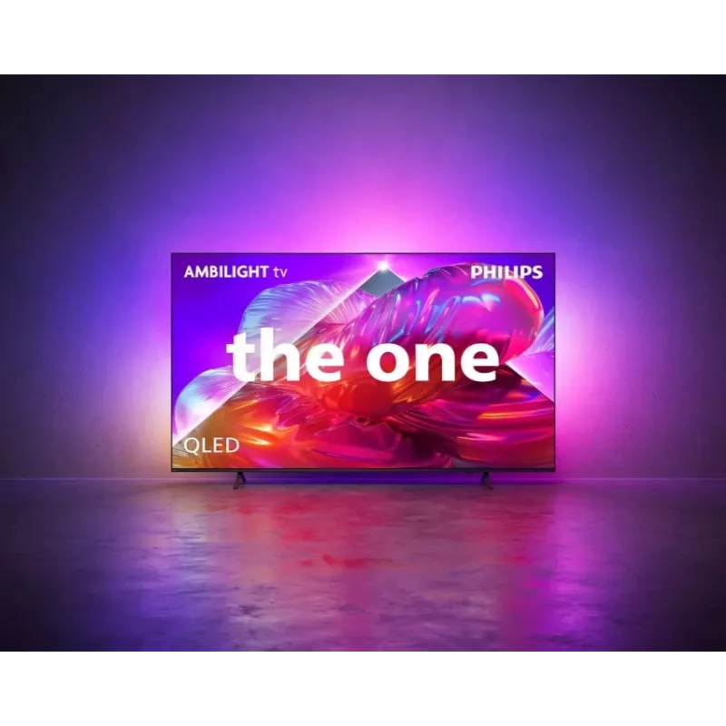 Philips 75PQS9001/12 75 colių QLED 4K Ultra HD Google TV su 3 pusių Ambilight, MiniLED, 120Hz, Dolby Vision ir Atmos, VRR, ALLM, FreeSync Premium, G-Sync Compatible, 4x HDMI 2.1, 2x USB, Wi-Fi, Bluetooth 5.0, DVB-T/T2/C/S/S2, pilka