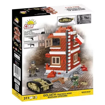 COBI Historical Collection Goliath vikšrinė mina Varšuvos sukilimas 1:35 mastelio modelio konstravimo rinkinys - 311 dalių