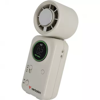 Verbatim Cool 'n' Go Ice Touch Pro nešiojamasis ventiliatorius baltas/sidabrinis 32346