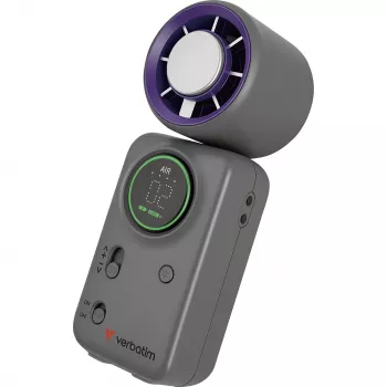 Verbatim Cool'n'Go Ice Touch Mini nešiojamasis ventiliatorius (violetinė/pilka)