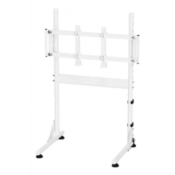 Oplite Nitrokart Monitor Stand V2 White - Plieninis pakėlimo stovas su integruotu kabelių valdymu, 15kg talpa