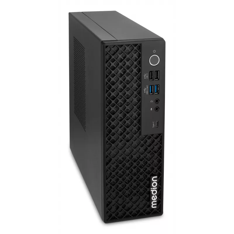 Medion 10026214 PICOWORX T80III MD340101 Mini kompiuteris, Intel Processor N100, 16GB RAM, 512GB SSD, Windows 11 Pro, Wi-Fi 6, juodos spalvos