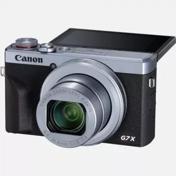 Canon PowerShot G7 X Mark III skaitmeninis fotoaparatas (20.1MP, 4.2x optinis priartinimas, 4K vaizdo įrašas, Wi-Fi/Bluetooth) – juodas