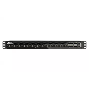 QNAP QSW-M7230-2X4F24T 30 prievadų Multi-Gigabit valdomas komutatorius su 2x100GbE QSFP28, 4x25GbE SFP28, 24x10GbE RJ45, Layer 3 Lite