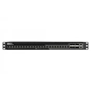 QNAP QSW-M7230-2X4F24T 30 prievadų Multi-Gigabit valdomas komutatorius su 2x100GbE QSFP28, 4x25GbE SFP28, 24x10GbE RJ45, Layer 3 Lite