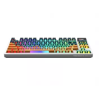 MSI Forge GK600 TKL belaidė mechaninė žaidimų klaviatūra Mars US ANSI, tri-mode, keičiami Forge jungikliai, per klavišą RGB, PBT klavišų dangteliai