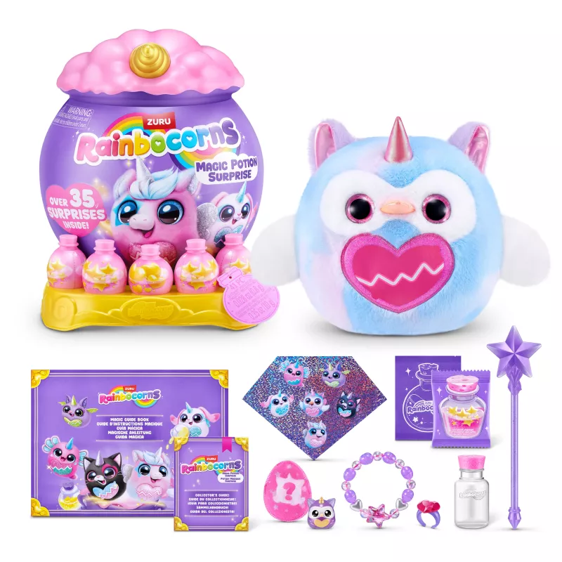 Zuru Rainbocorns Magic Potion Surprise 1 serijos asortimentas, kolekcinis pliušinis žaislas