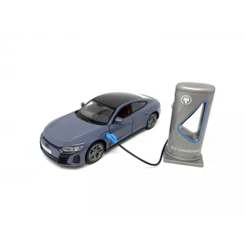 PULIO Auto MSZ 1/36 Audi RS E-Tron GT modelis su šviesos ir garso efektais, liejamo metalo korpusu