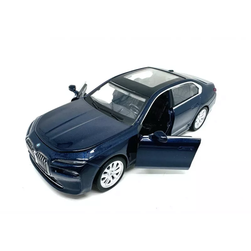PULIO Auto MSZ 1/32 BMW i7 modelis su šviesomis ir garsu, liejamo metalo