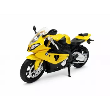PULIO Motociklas MSZ 1/12 BMW S1000 RR geltonas liejamo modelio