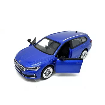 PULIO 1:35 Skoda Superb Combi liejinio modelio automobilis su šviesa ir garsu