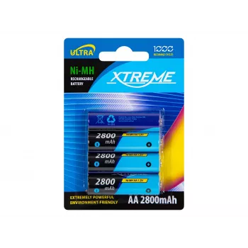 BLOW įkraunama baterija R6 NiMH AA 2800mAh XTREME 4 vnt.