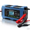 Qoltec 52668 protingas akumuliatoriaus įkroviklis 12V 10A su atkūrimo funkcija, skirtas AGM GEL LiFePO4