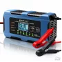 Qoltec 52668 protingas akumuliatoriaus įkroviklis 12V 10A su atkūrimo funkcija, skirtas AGM GEL LiFePO4