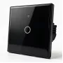 Qoltec 1-jungties jutiklinis šviesos jungiklis su Wi-Fi, laikmačiu, Tuya, baltas