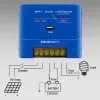 QOLTEC MPPT 15A saulės įkrovimo valdiklis 12V/24V, skirtas LiFePO4, gelio, AGM, Flooded, Sealed Lead-Acid baterijoms su LCD ir RS485