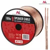 MACLEAN MCTV-512 garsiakalbių kabelis 100m 2x1,5mm² permatomas OFC ritėje