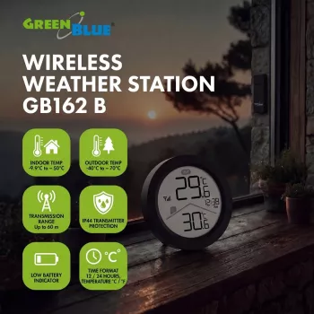 GREENBLUE belaidė meteorologinė stotis GB162 B