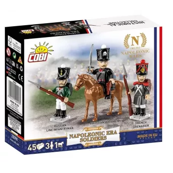 COBI KLOCKI Napoleono eros kareivis – statybinis blokelis minifigūra