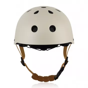 Lionelo LO-HELMET Beige Sand dviračio šalmas – In-Mold PC korpusas, 24 ventiliacijos kanalai, Headlock reguliavimas, CE EN 1078, dydis L 58-61 cm