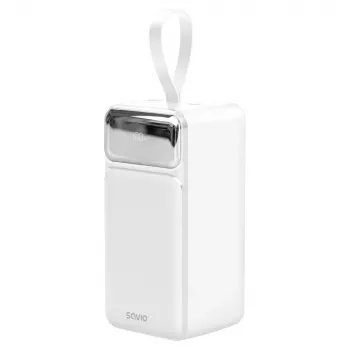 Savio BA-15 50000 mAh Power Bank, baltas