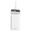 Savio BA-15 50000 mAh Power Bank, baltas