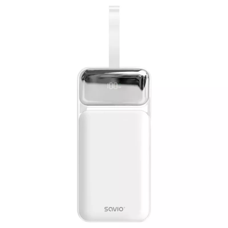 Savio BA-15 50000 mAh Power Bank, baltas