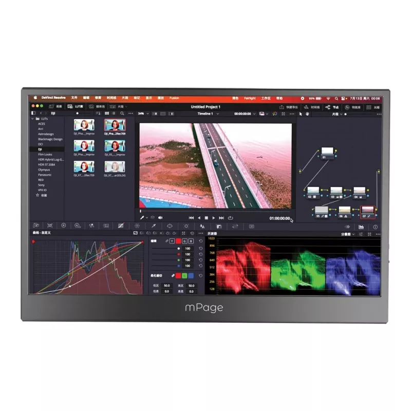 MAXCOM nešiojamas monitorius Mpage 15 - 15,6 colio Full HD IPS USB-C HDR10 aliuminis