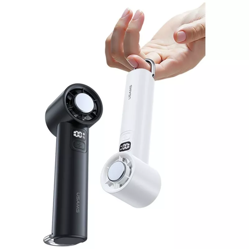 USAMS Ice-Cooling nešiojamas ventiliatorius 2000mAh baltas