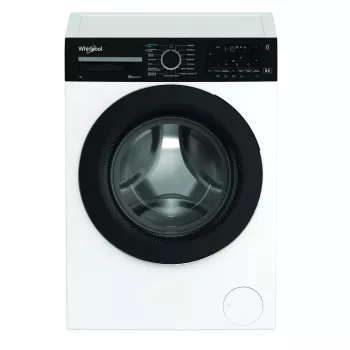Whirlpool WAM762WBBPL 7 kg 1200 aps./min skalbimo mašina su 6th Sense technologija, FreshCare+, Clean+, 14 programų, LED ekranu, vaikų užraktu, atidėto paleidimo funkcija, energijos klasė C, balta