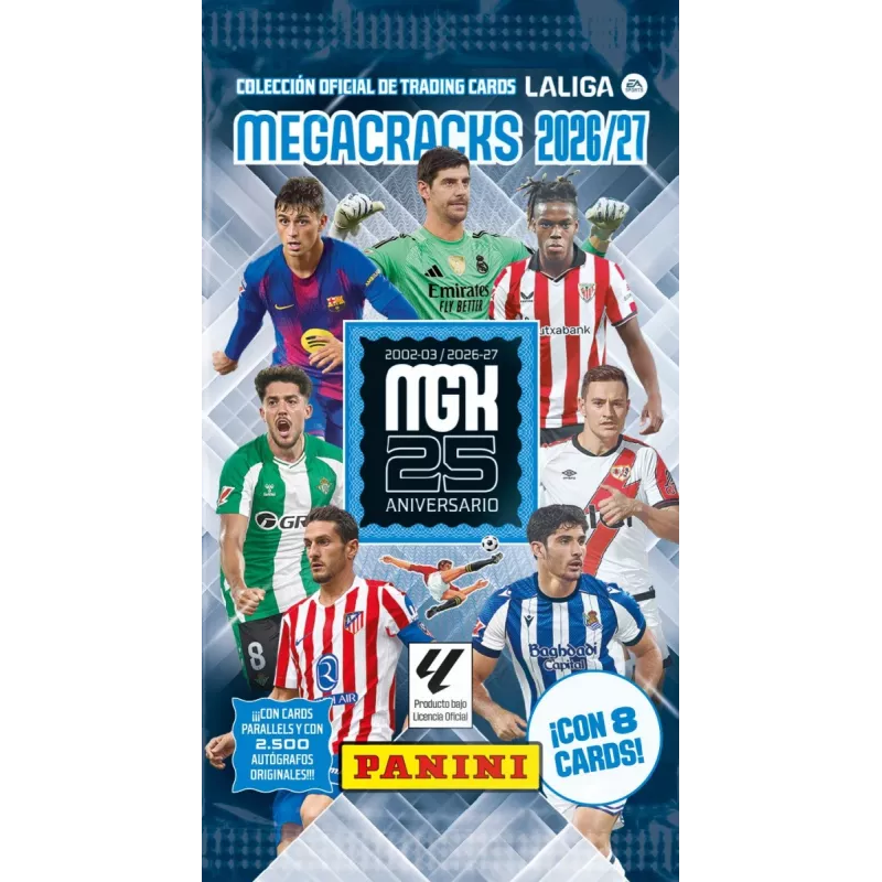 Panini La Liga 2027 kortelių maišelių dėžutė, 50 vnt.