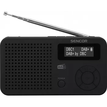 Sencor SRD 7210B DAB+ radijas FM/BT/USB - juodas