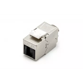 DIGITUS DN-93615-D CAT 6A Kiystone modulis, ekranuotas, be įrankių, 10GBase-T, 500 MHz, cinko liejinys, auksuoti kontaktai, T568A/B, PoE++