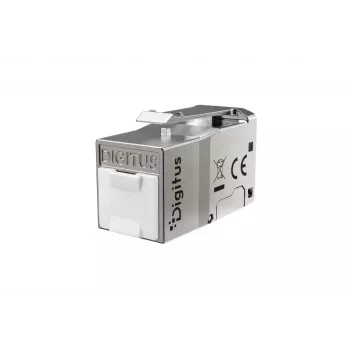 DIGITUS Cat. 6A ekranuotas Keystone modulis, be įrankių, RJ45, sidabrinis