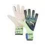 PUMA Ultra Ultimate 1 NC vartininko pirštinės Green Flash White Blue Glimmer 9,5